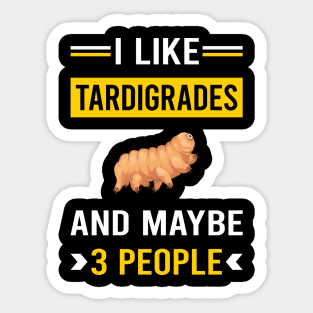 3 People Tardigrade Tardigrades Tardigrada Water Bear Bears Waterbear Moss Piglet Piglets Sticker